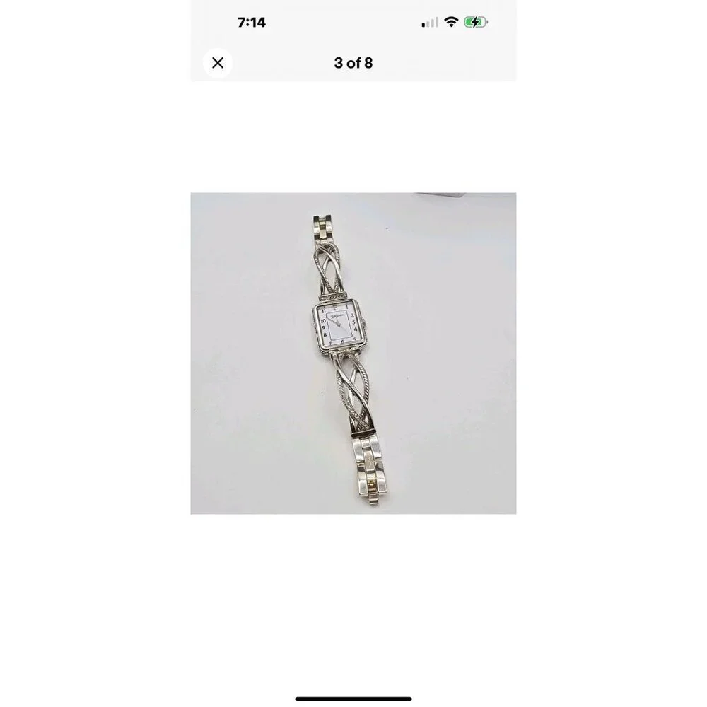 Brighton Neptunes Rings Swirl Watch Crystal Accent Two-Tone 7